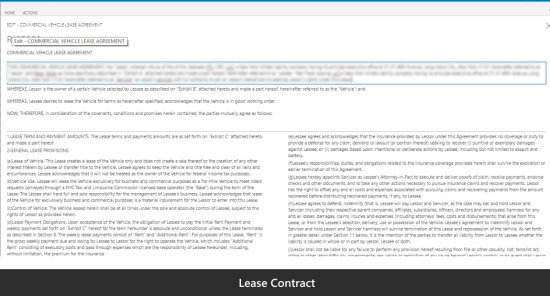 Lease Contract