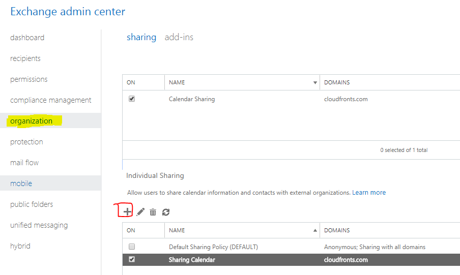 Calendar Sharing In Exchange Online CloudFronts