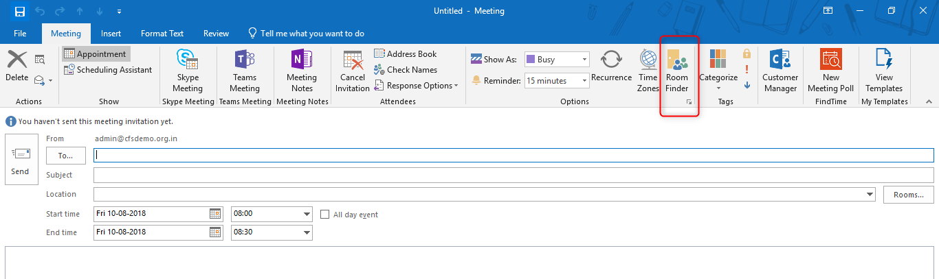 Room List Not Showing In Room Finder Outlook Client Cloudfronts