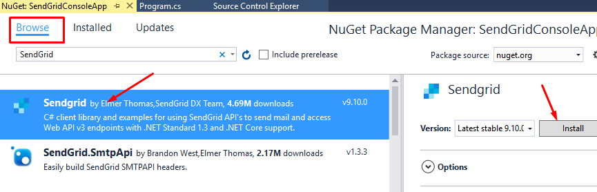Browse Latest Nuget Package