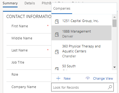 Company Lookup Only