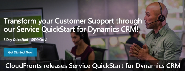 QuickStart for Service in Dynamics CRM